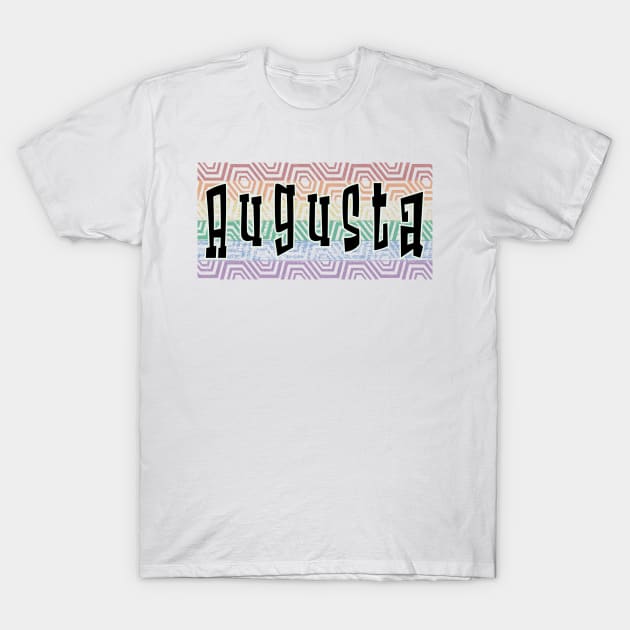 LGBTQ PATTERN AMERICA AUGUSTA T-Shirt by Zodiac BeMac